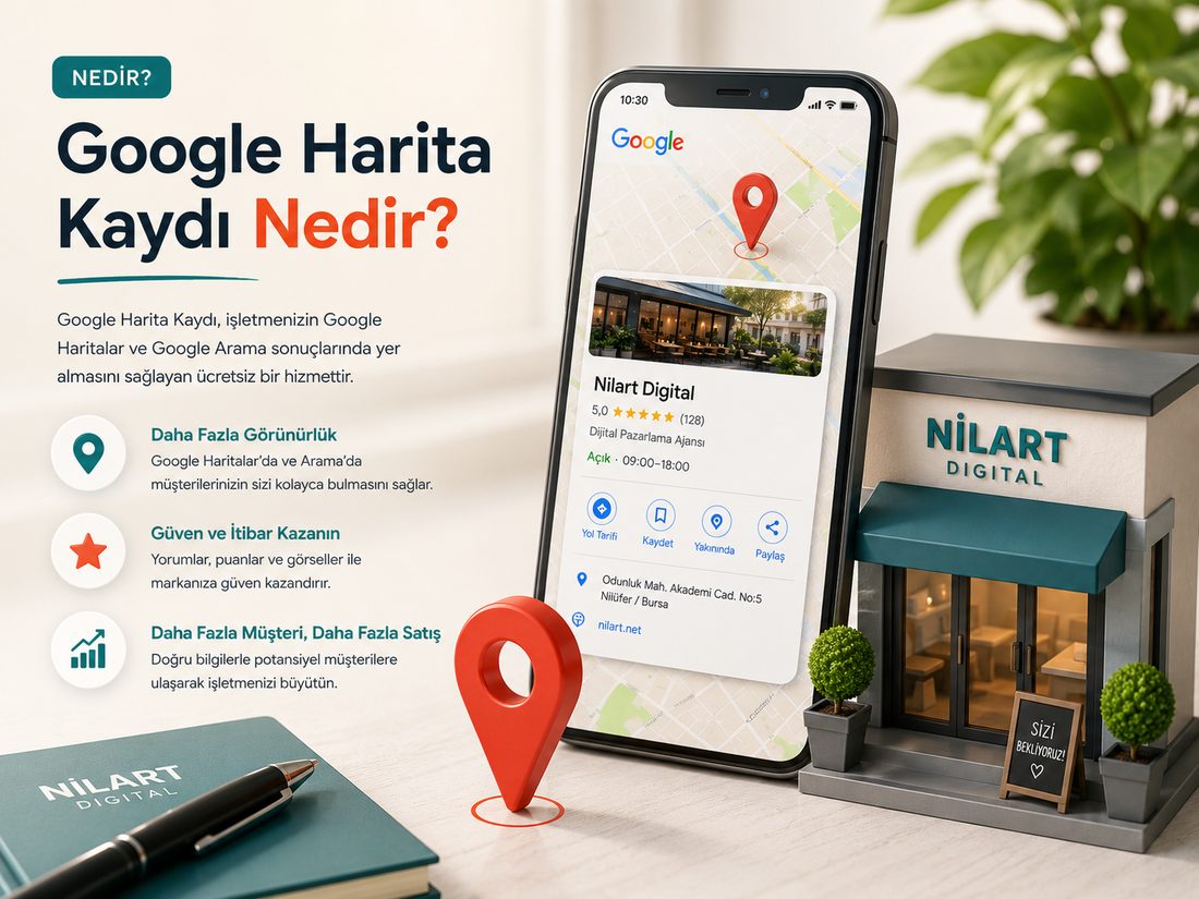 Google Harita Kaydı nedir — Google Haritalar'da işletme profili, konum pini ve dükkan